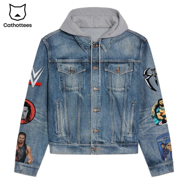 Acknowledge Me Roman Reigns Hooded Denim Jacket