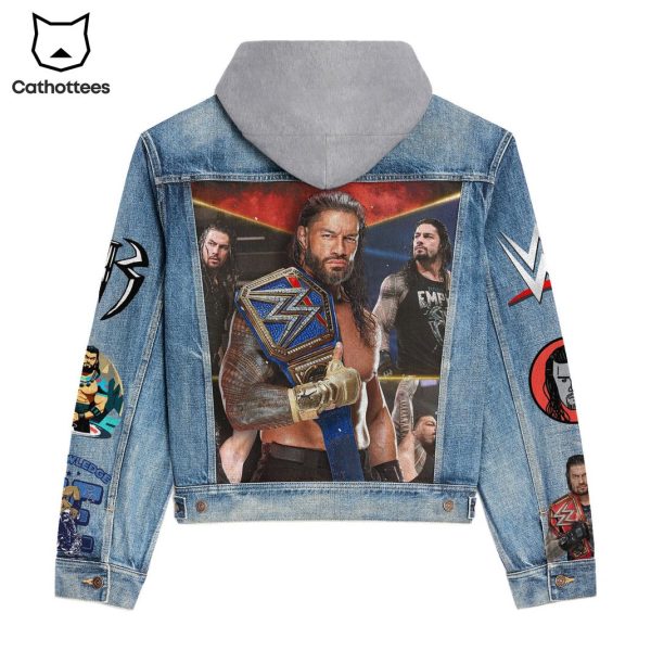 Acknowledge Me Roman Reigns Hooded Denim Jacket