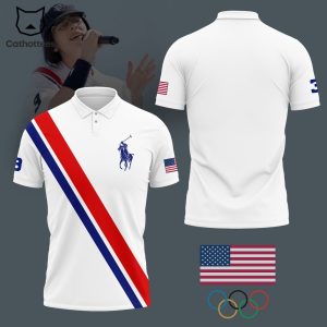 Billie Eilish Olympic 2024 Design Polo Shirt