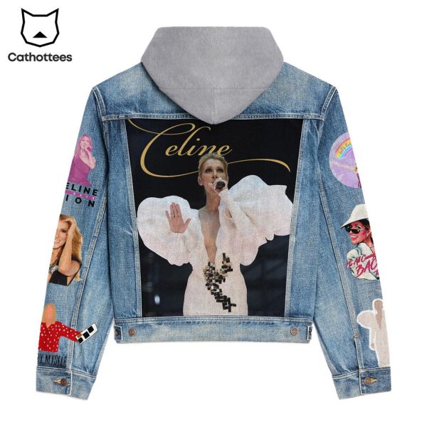 Celine Dion Design Hooded Denim Jacket