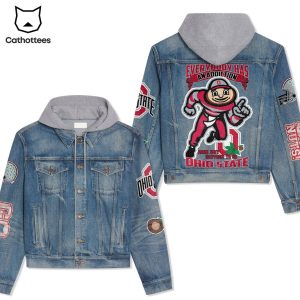 Everybody Has An Adoivtion Mine Just Happens To Be Ohio State Buckeyes Hooded Denim Jacket