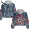 Everybody Has An Adoivtion Mine Just Happens To Be Ohio State Buckeyes Hooded Denim Jacket