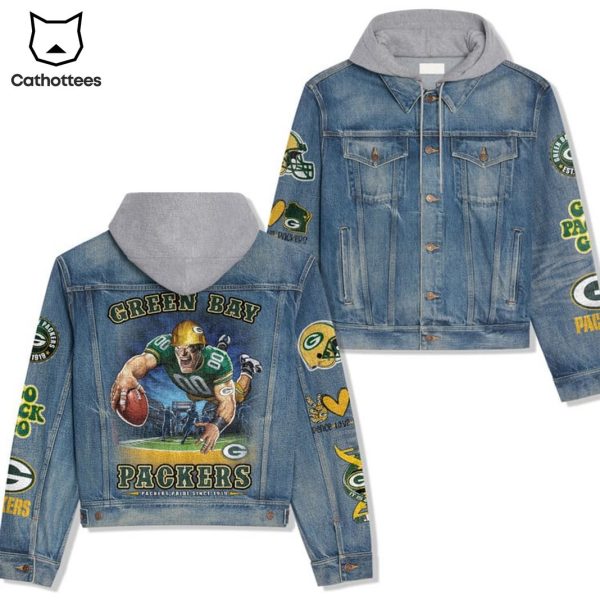 Green Bay Packers – Pacers Pride Since 1919 Design Hooded Denim Jacket