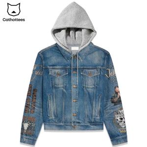 Jelly Roll I Am Not Okay But It All Going To Be Alright Hooded Denim Jacket