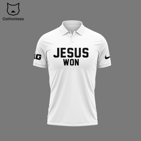 Jesus Won Ohio State Football Polo Shirt