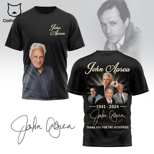 John Aprea 1941-2024 Signature Thank You For The Memories 3D T-Shirt