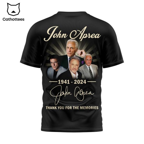 John Aprea 1941-2024 Signature Thank You For The Memories 3D T-Shirt