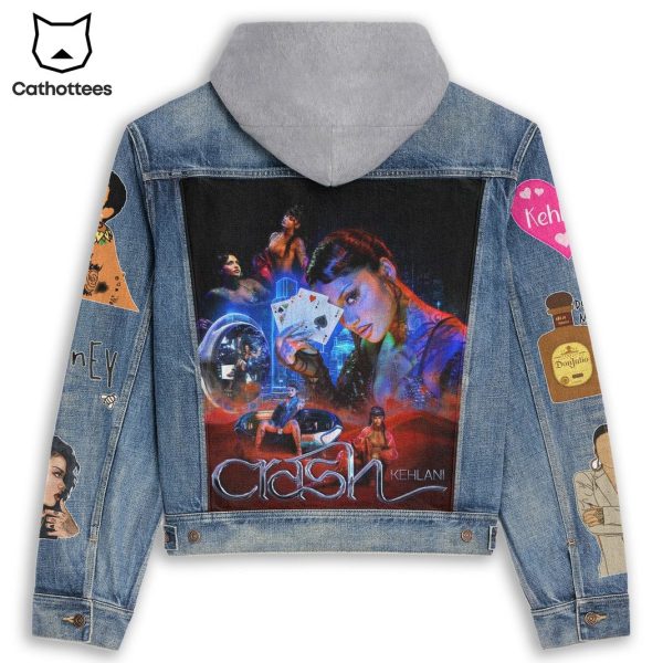 Kehlani Carsh Design Hooded Denim Jacket