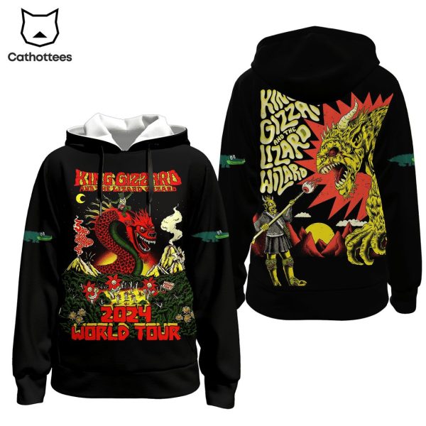 King Gizzard & The Lizard Wizard 2024 World Tour Design Hoodie