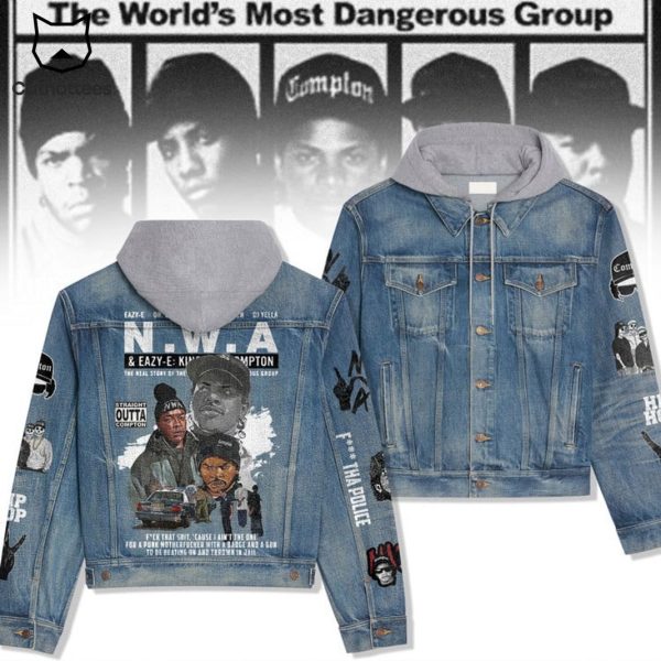 N.W.A. The Worlds Most Dangerous Group Hooded Denim Jacket