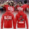 NC State Wolfpack Football Design Hoodie – Black