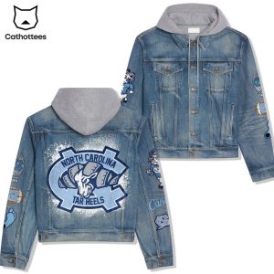 North Carolina Tar Heels Football Hooded Denim Jacket