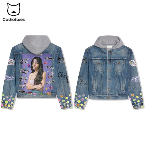 Olivia Rodrigo Favorite Crime Hooded Denim Jacket