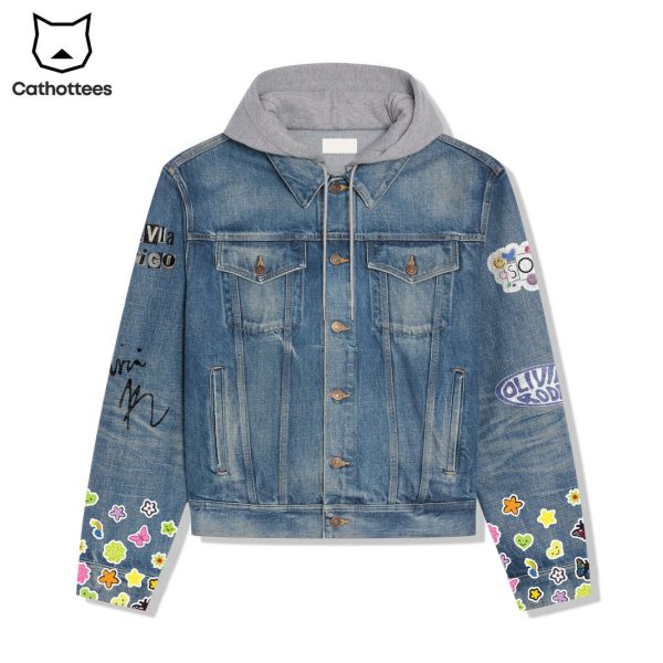 Olivia Rodrigo Favorite Crime Hooded Denim Jacket