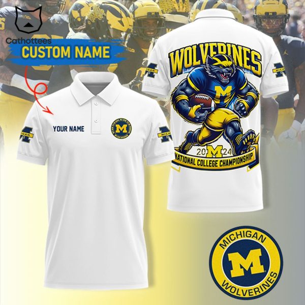 Personalized Michigan Wolverines 2024 National College Champions Polo Shirt