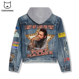 Post Malone I Aint Got A Guy For That Hooded Denim Jacket