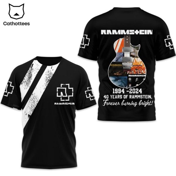 Rammstein 1994-2024 40 Years Of Rammstein 3D T-Shirt