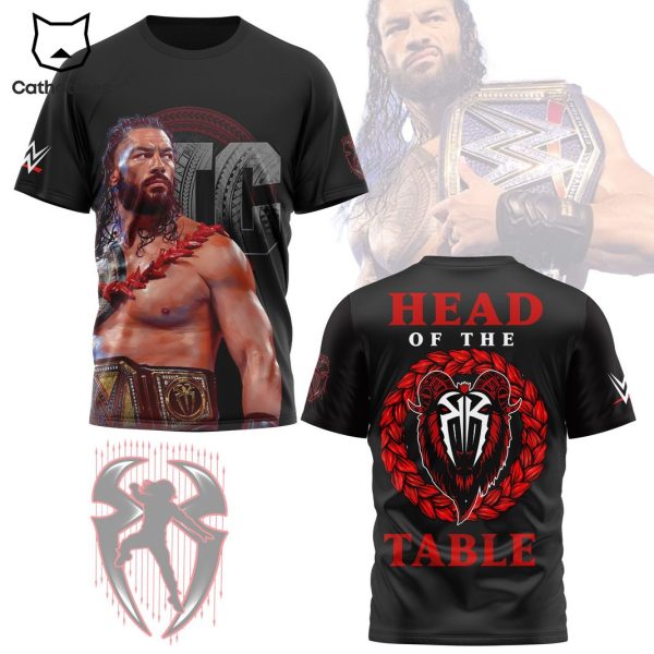 Roman Reigns OTC Head Of The Table 3D T-Shirt