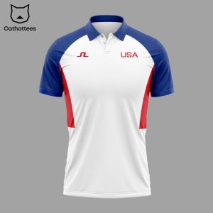 Scottie Scheffler Gold Medal 2024 Olympic Game Polo Shirt