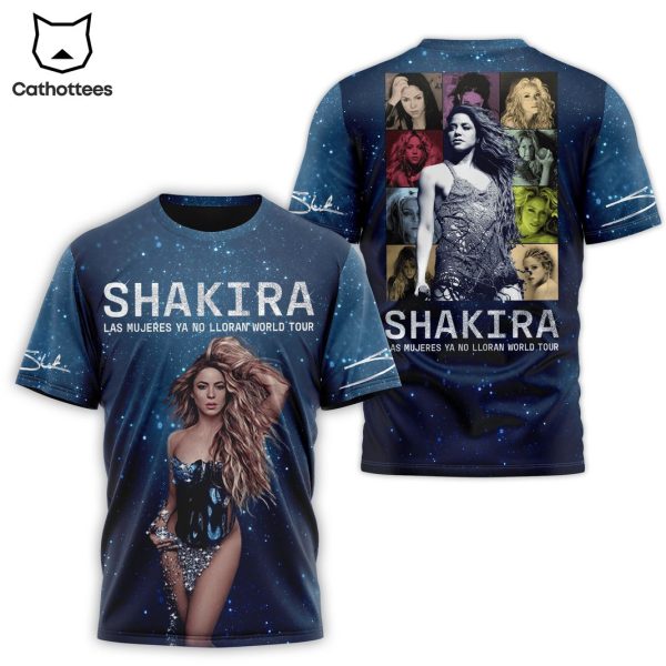 Shakira Las Mujeres Ya No Lloran Tour Signature Design 3D T-Shirt