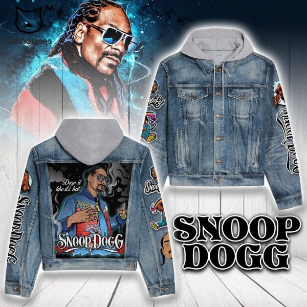 Snoop Dogg Drop It Like It Hot Hooded Denim Jacket