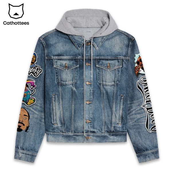 Snoop Dogg Drop It Like It Hot Hooded Denim Jacket