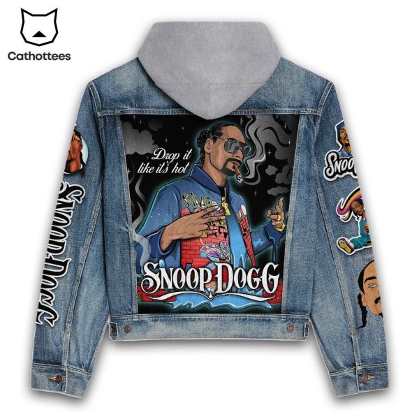 Snoop Dogg Drop It Like It Hot Hooded Denim Jacket