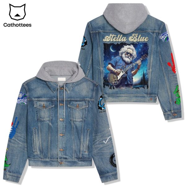 Stella Blue Grateful Dead Hooded Denim Jacket