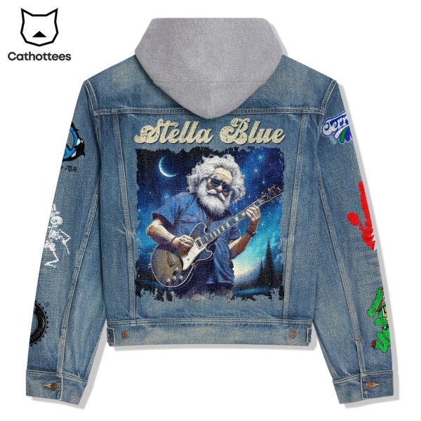 Stella Blue Grateful Dead Hooded Denim Jacket