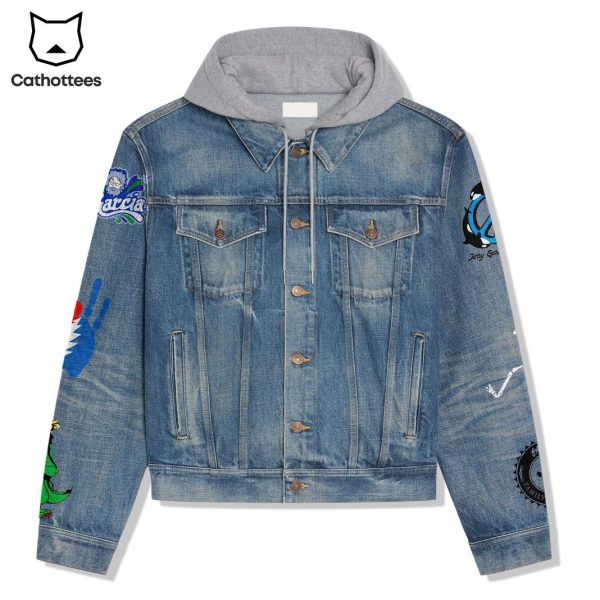 Stella Blue Grateful Dead Hooded Denim Jacket