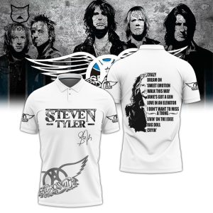 Steven Tyler Aerosmith Signature Design Polo Shirt