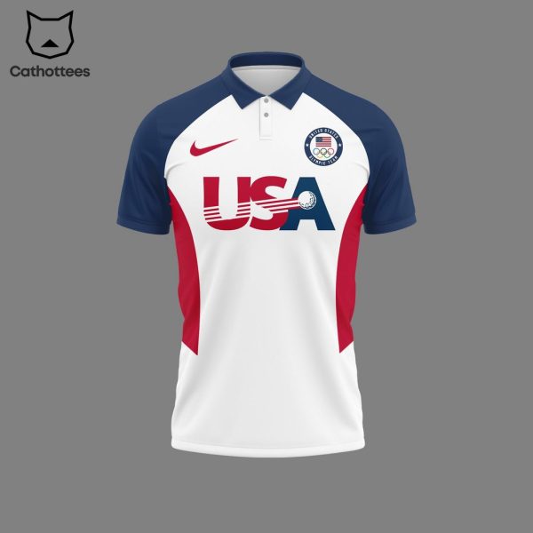 Team  USA Golf Oympic Paris 2024 Polo Shirt