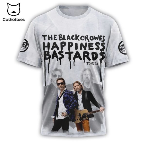 The Black Crowes Happiness Bastards Tour 24-25 Design 3D T-Shirt