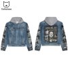 I Love Elvis Presley Hooded Denim Jacket